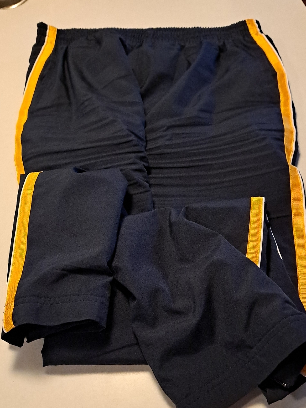 Preview International Navy Track Pants with Gold Accent